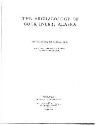 The Archaeology of Cook Inlet, Alaska